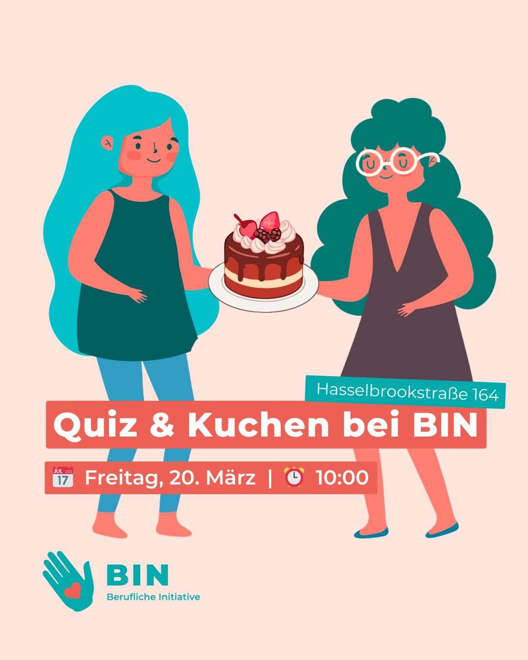 🎉 Komm vorbei zum Spiele/Quiz & Kuchen bei BIN! Lerne neue Leute kennen, hab Spaß beim Spielen und Quizzen und genieße leckeren Kuchen. Unser Team freut sich auf dich! 💛
🎉 Завітай на Ігри/вікторину та торт у BIN! Познайомся з новими людьми, весело проведи час за іграми та вікториною і насолоджуйся смачним тортом. Наша команда чекає на тебе! 💛
🎉 Приходи на Игры/викторину и торт в BIN! Познакомься с новыми людьми, весело проведи время за играми и викториной и насладись вкусным тортом. Наша команда ждет тебя! 💛
.
.
#projekteinhamburg #fraueninhamburg #ukraineinhamburg #weiterbildungsmöglichkeiten #ukrainefrauen