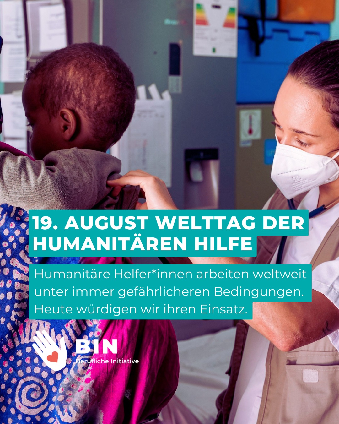 Zum Welttag der humanitären Hilfe 🌍🤝
Der Welttag der humanitären Hilfe erinnert an die Menschen, die weltweit in Krisen und Katastrophen helfen – und an die Millionen Menschen, die auf humanitäre Unterstützung angewiesen sind.
Er macht sichtbar, wie wichtig Solidarität, Menschlichkeit und Hilfe für Menschen in Not sind. 💛
Quelle: Deutsches Rotes Kreuz – Welttag der humanitären Hilfe
#WelttagDerHumanitärenHilfe #HumanitäreHilfe #Solidarität #Menschlichkeit #Menschenrechte