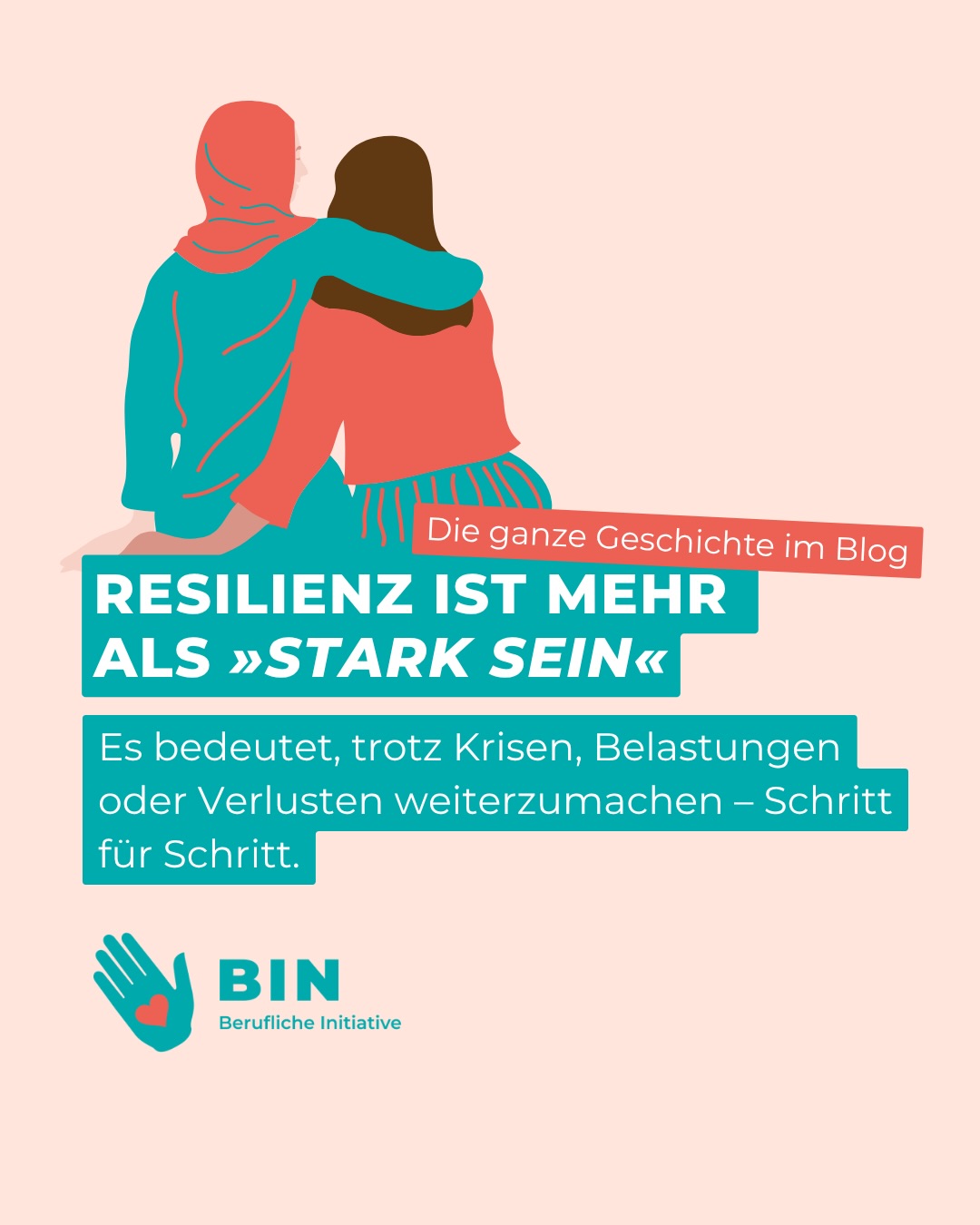✨ Resilienz bedeutet nicht, immer stark zu sein.
Sie zeigt sich oft in den kleinen Schritten: weitermachen, Grenzen setzen, für sich sorgen und neue Kraft finden. 💙
Was bedeutet Resilienz für dich?

👉 Den vollständigen Artikel findest du auf unserem Blog. 

🔗 www.bin.hamburg/resilienz-im-alltag/ 

#resilienz #frauenempowerment #migration #sozialegerechtigkeit #fraueninhamburg